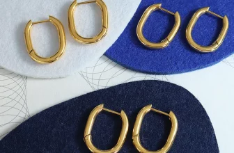 Gold and silver plated earrings